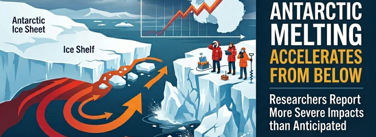 Antarctic Melting Accelerates from Below, Researchers Report More Severe Impacts than Anticipated