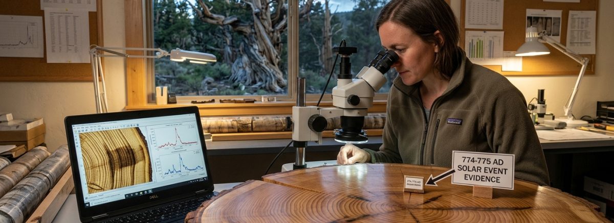 “Evidence of Historical Solar Storm Event Identified Through Dendrochronological Analysis of Ancient Trees”