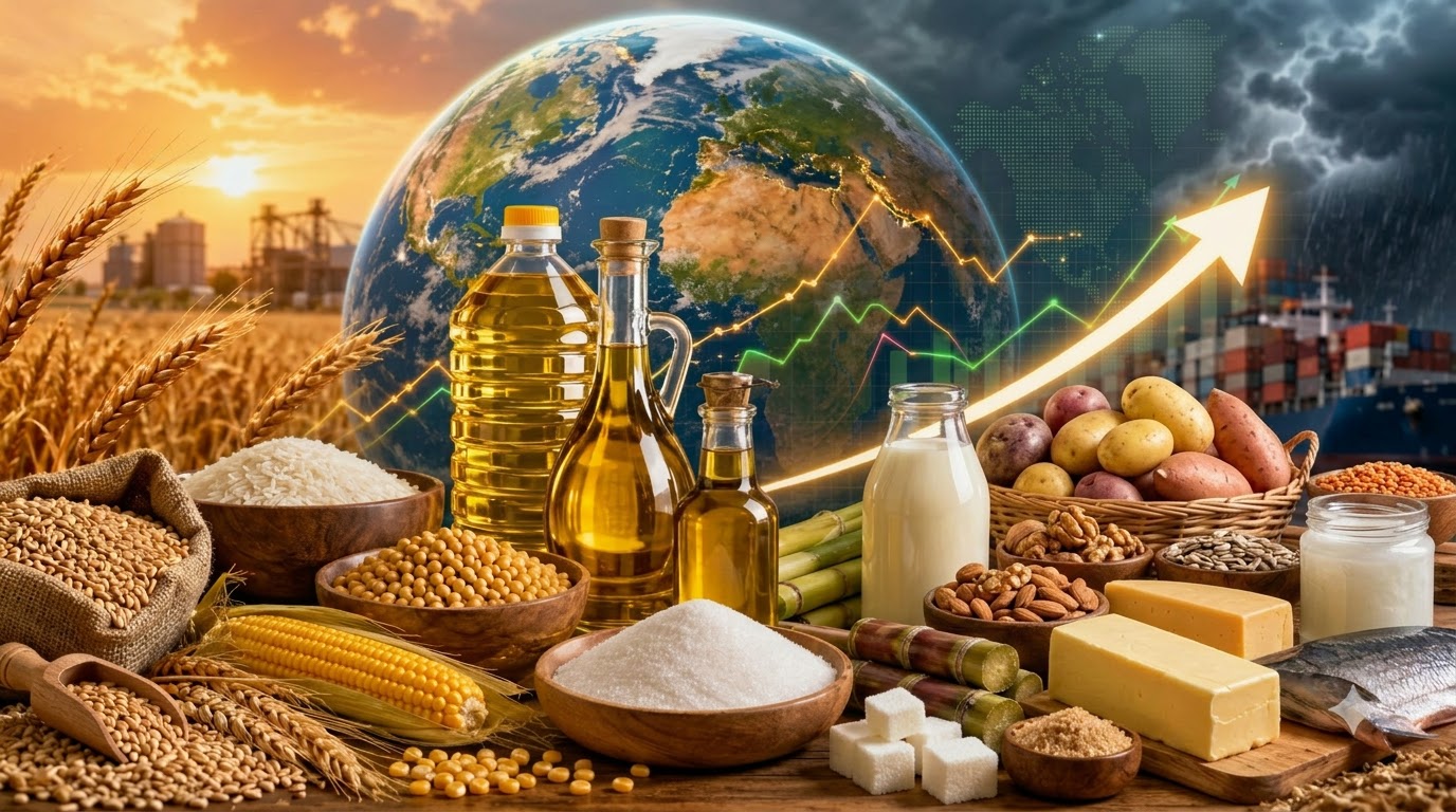 Global Food Prices Increase in July Due to Rising Costs of Cereals and Sugar