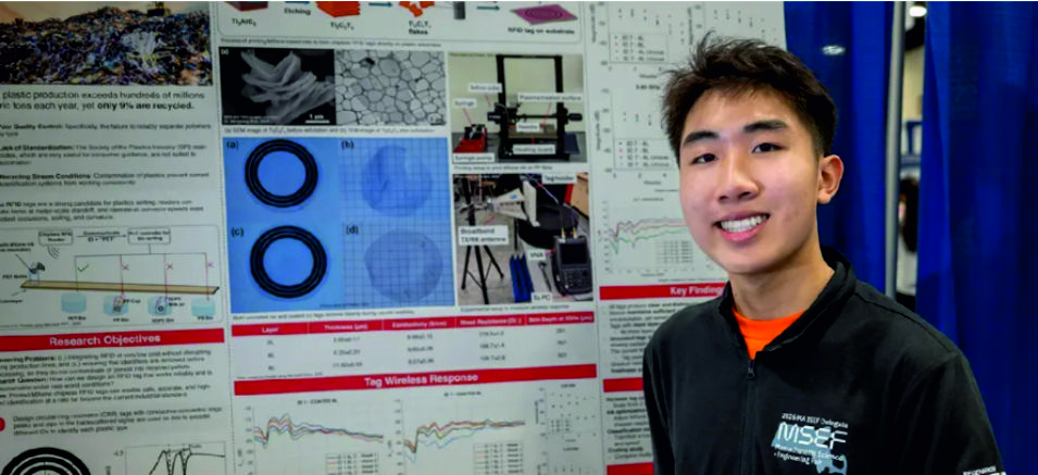 17-Year-Old Massachusetts Student Develops Dissolvable Wireless Tag for Improved Plastic Recycling Sorting