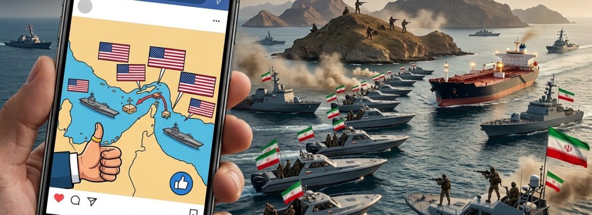 Trump posts image suggesting Hormuz as new US territory; Iran declares strait closed.
