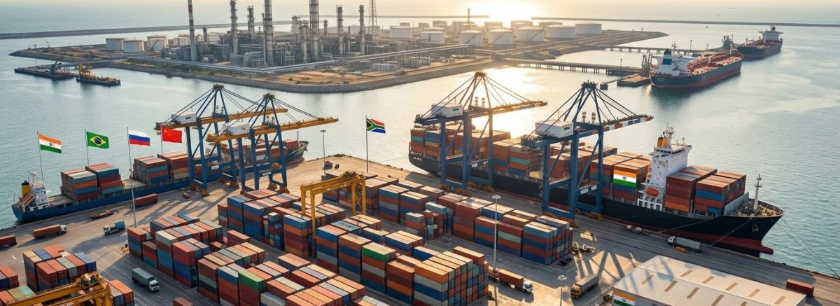 India aims to diversify BRICS trade amid rising crude and petroleum import reliance.