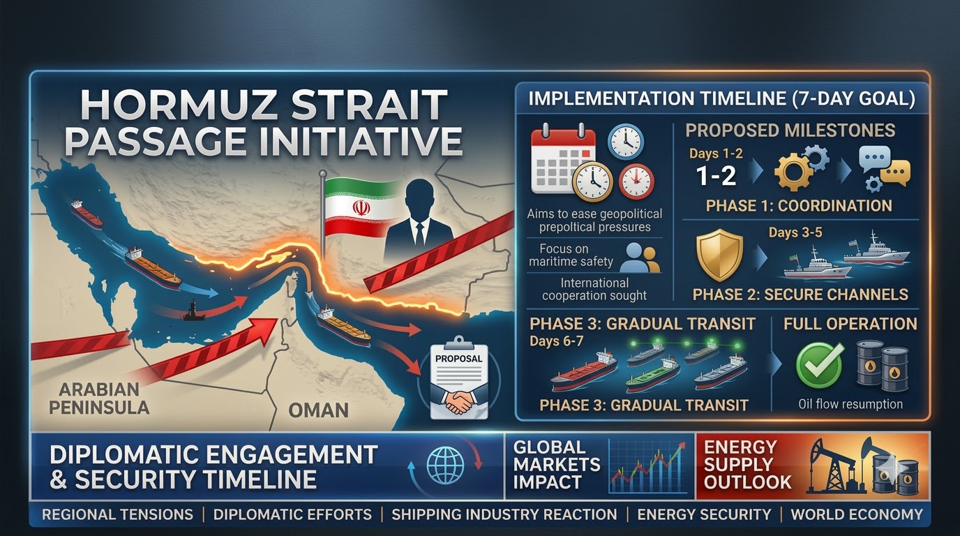 Iran Proposes Agreement to Reopen the Strait of Hormuz Within One Week