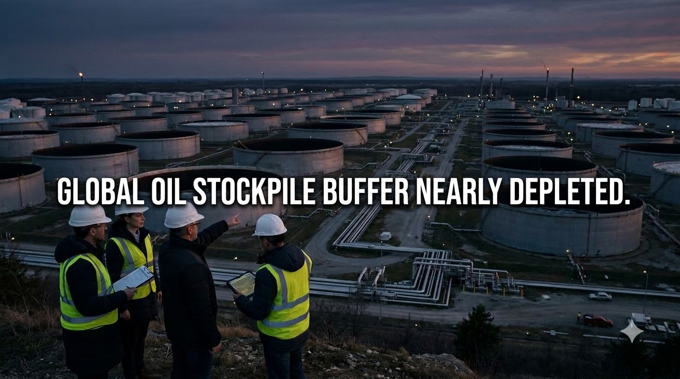 Global Oil Stockpile Buffer Nearly Depleted, Executives Report
